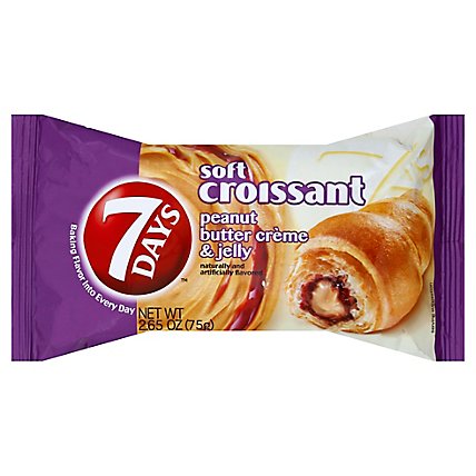 7 Days Peanut Butter & Jelly Creme Soft Croissant - 2.65 Oz - Image 1