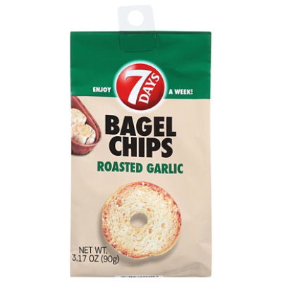 7DAYS Bagel Chips Roasted Garlic - 3.17 Oz - Image 2