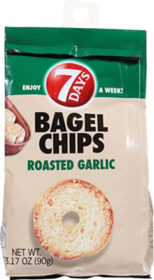 7DAYS Bagel Chips Roasted Garlic - 3.17 Oz - Image 5