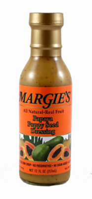 Margies Papaya Poppy Seed Dressing 12 Oz Safeway