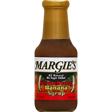 Margies Strawberry/Banana Syrup - 10 Oz - Image 2