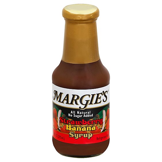 Margies Strawberry/Banana Syrup - 10 Oz