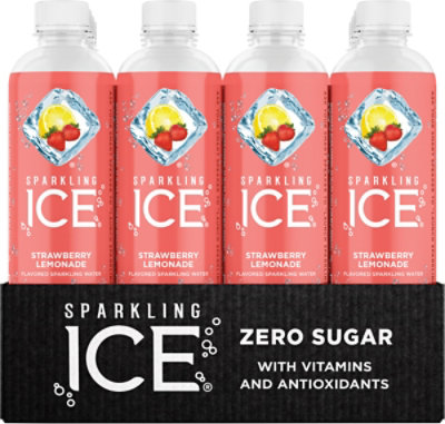 Sparkling Ice Strawberry Lemonade Sparkling Water Bottles - 12-17 Fl. Oz. - Image 2