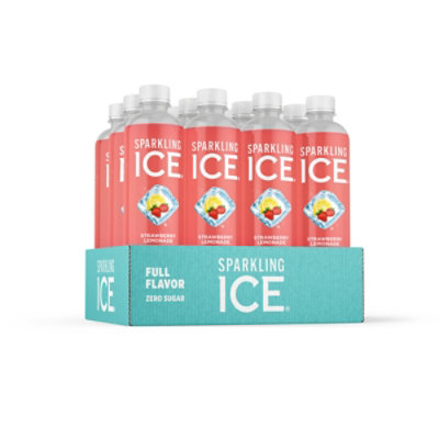 Sparkling Ice Strawberry Lemonade Sparkling Water Bottles - 12-17 Fl. Oz. - Image 2