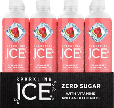 Sparkling Ice Strawberry Watermelon Sparkling Water Bottles- 12-17 Fl. Oz. - Image 2