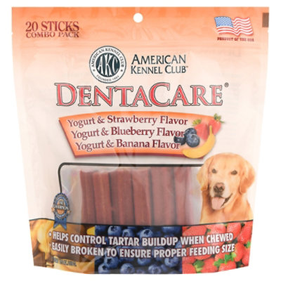 American Kennel Club Dentacare Fruit Combo Dog Sticks  Oz - Randalls