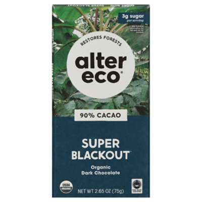 Alter Eco Choc Bar Supr Blackout Org - 2.82 Oz - Image 3