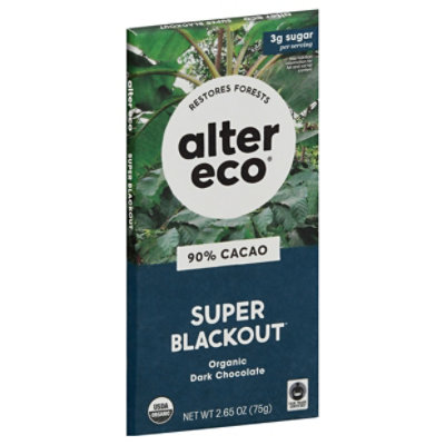 Alter Eco Choc Bar Supr Blackout Org - 2.82 Oz