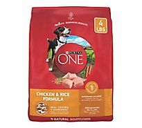 Purina ONE Smartblend Natural Chicken And Rice Dry Dog Food - 4 Lbs
