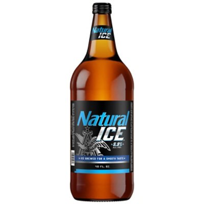 Natural Ice Beer Bottle - 40 Fl. Oz. - Image 1