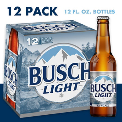Busch Light American Lager Beer in Bottles - 12 - 12 Fl. Oz. - Image 1
