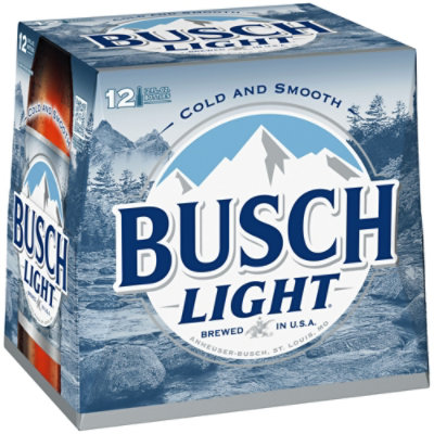 Busch Light American Lager Beer in Bottles - 12 - 12 Fl. Oz. - Image 1
