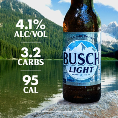Busch Light American Lager Beer in Bottles - 12 - 12 Fl. Oz. - Image 4