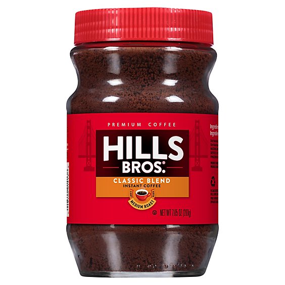 Hills Brothers Instant Coffee Medium Roast - 7.05 Oz
