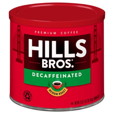 Hills Brothers Decaffeinated Medium Roast Ground Coffee - 23 Oz - Image 3