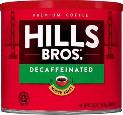 Hills Brothers Decaffeinated Medium Roast Ground Coffee - 23 Oz - Image 5