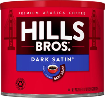 Hills Brothers Dark Satin Dark Roast Ground Coffee - 23 Oz - Image 4