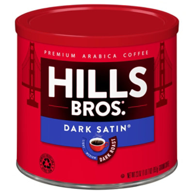 Hills Brothers Dark Satin Dark Roast Ground Coffee - 23 Oz - Image 2