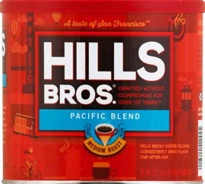 Hills Brothers Pacific Blend Medium Roast Ground Coffee - 23 Oz - Image 2