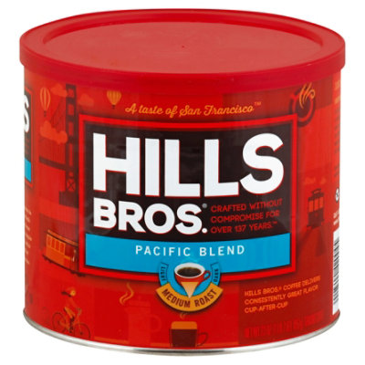 Hills Brothers Pacific Blend Medium Roast Ground Coffee - 23 Oz - Image 1