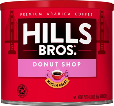 Hills Brothers Donut Shop Medium Roast Ground Coffee - 23 Oz - Image 4