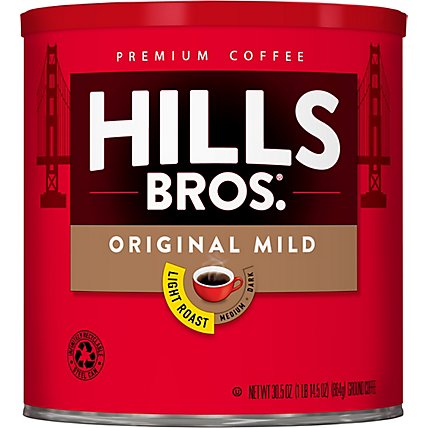 Hills Brothers Original Mild Light Roast Ground Coffee - 30.5 Oz - Image 2