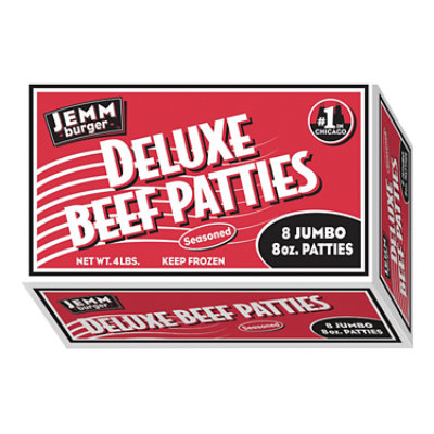 Jemm Deluxe 1/2 Lb Burgers - 64 Oz - Image 1