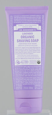 Dr. Bronner's Lavender Organic Shaving Soap - 7 Fl. Oz. - Image 3
