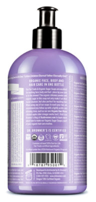 Dr. Bronners Organic Sugar Soap Lavender, 12 Oz - 12 Oz - Image 2