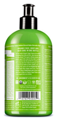 Dr Bronner Sugar L Pump Soap - 12 Fl. Oz. - Image 3