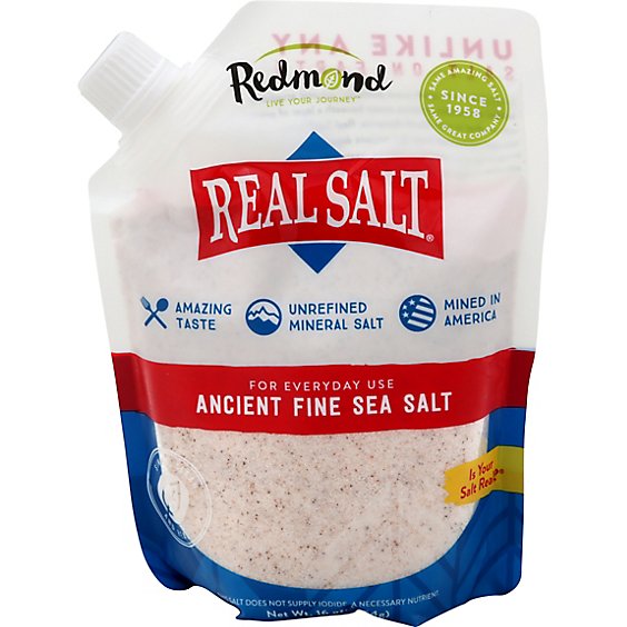 Redmond Real Fine Salt - 16 Oz