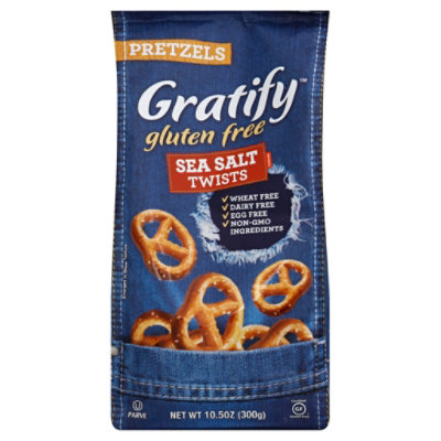 Gratify Pretzel Twist Sea Salt Bag - 10.5 Oz