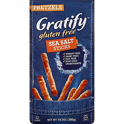 Gratify Pretzel Stick Sea Salt Bag - 10.5 Oz - Image 2