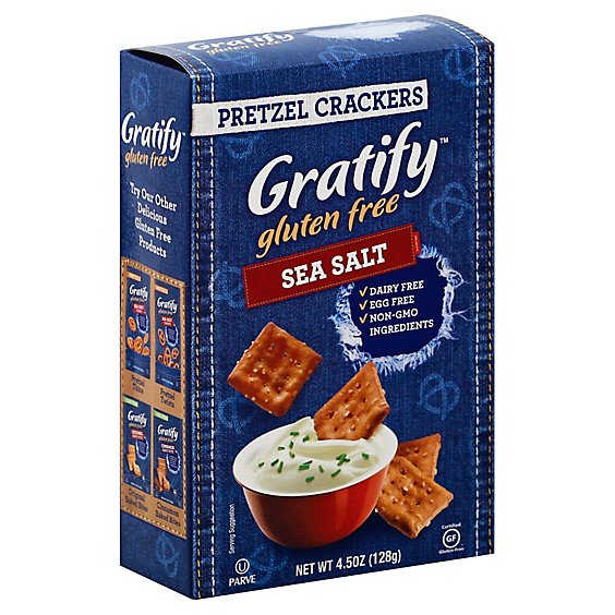 Gratify Sea Salt Cracker Pretzel - 4.5 Oz