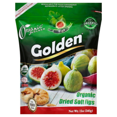 Golden Figs Dried Soft Organic - 12 Oz - Image 1