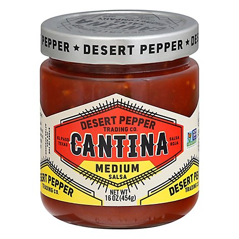 Desert Pepper Salsa Cantina Hot Red - 16 Oz