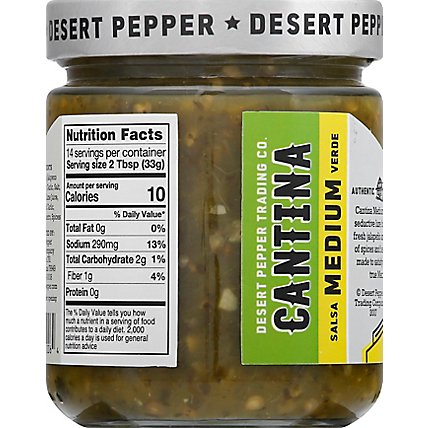 Desert Pepper Salsa Cantina Green - 16 Oz - Image 6