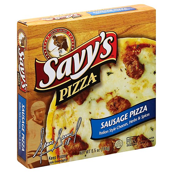 Savys Pizza Sausage Frozen - 6.5 Oz