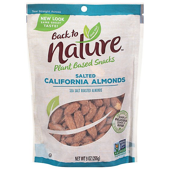 Back To Nature Almonds Rstd Sea Salt - 9 Oz