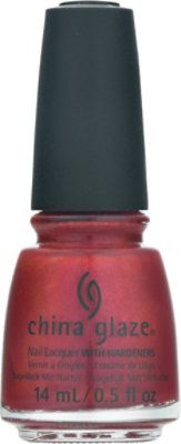 China Glaze Red Pearl Nail Polish With Hardeners - 0.5 Fl. Oz. - Image 2