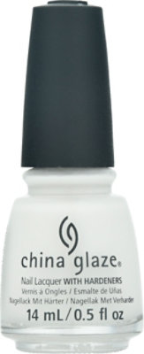 China Glaze White On White Nail Polish With Hardeners - 0.5 Fl. Oz. - Image 2