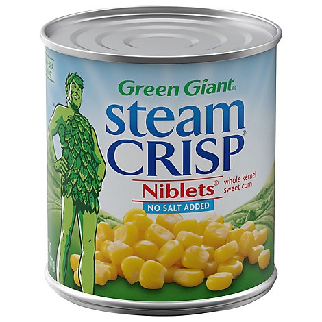 Green Giant Steam Crisp Niblets Sweet Corn Whole Kernel No Salt Added - 11 Oz