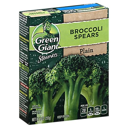 Green Giant Steamers Broccoli Spears Plain - 9 Oz - Image 1