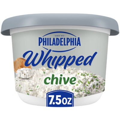 Philadelphia Chive Whipped Cream Cheese Spread Tub - 7.5 Oz - Image 1