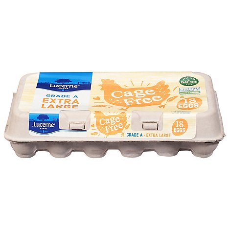 Lucerne Farms Eggs Cage Free Extra Large  - 18 Count