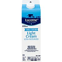 Lucerne Light Cream Ultra Pasteurized - 32 Oz - Image 2
