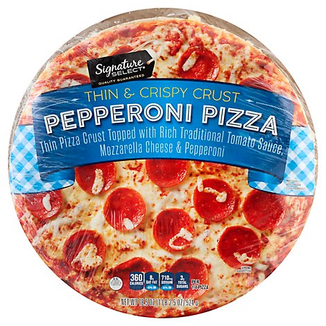 Signature SELECT Pizza Pepperoni Thin & Crispy Crust - 18.5 Oz