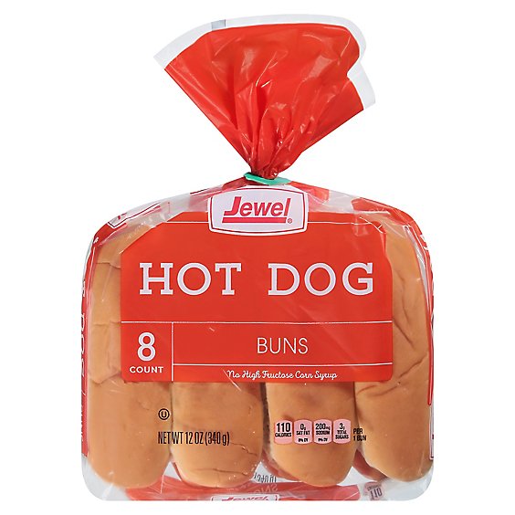 Jewel Hot Dog Buns 8 Count - 12 Oz