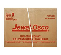 Jewel-Osco Bag Heavy Duty Self Standing 30 Gallon 2 Ply - 5 Count