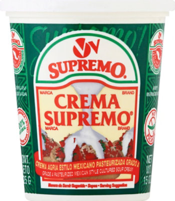 V&V Supremo Sour Cream Mexican Style, 14.99 Oz - 15 Oz - Image 2